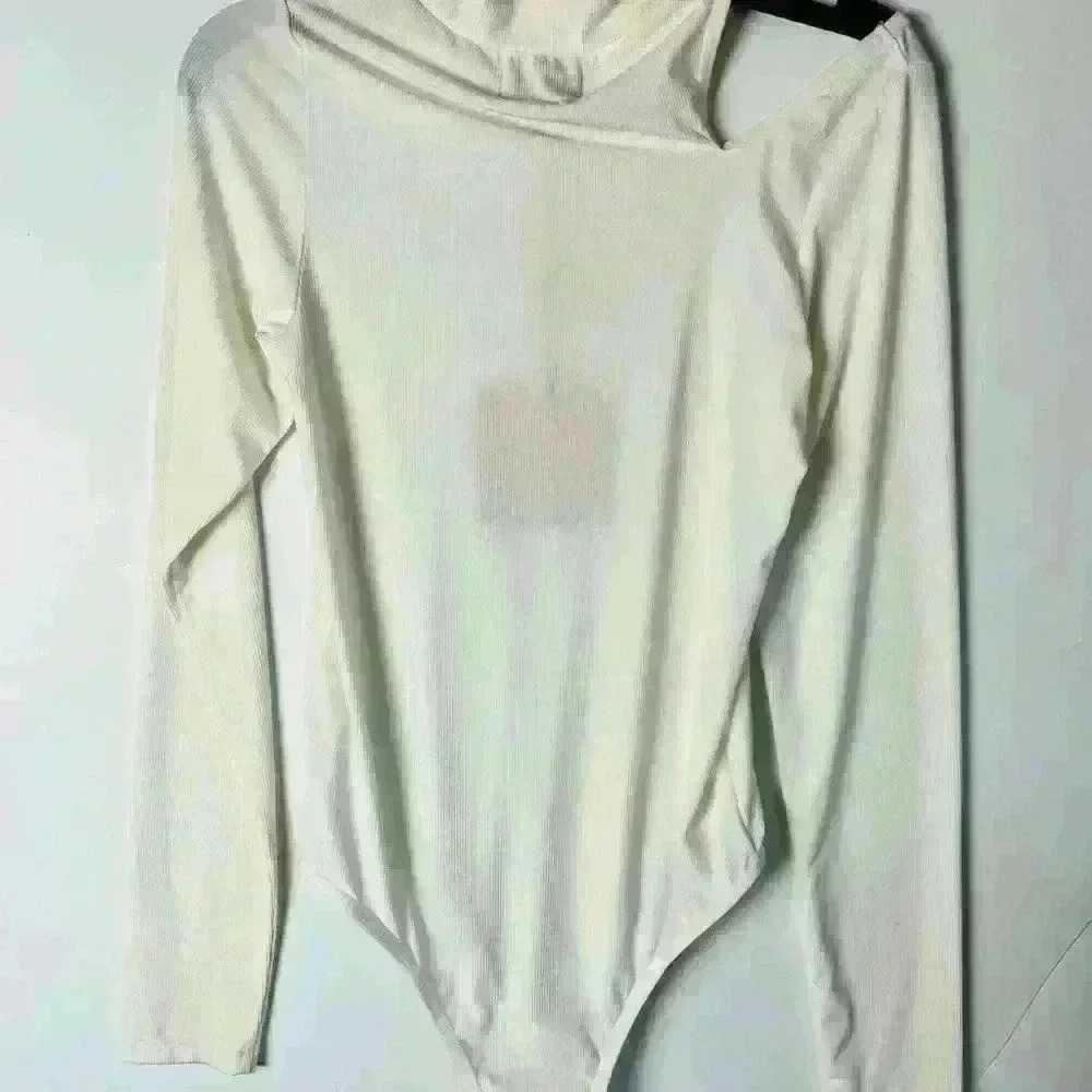 DL1961 Marianna Hewitt Turtleneck Long Sleeve Bodysuit Top - Picture 3 of 9